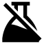 Flaskconicaloff icon with solid sharp style
