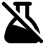 Flaskconicaloff icon with solid standard style