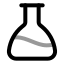Flaskconical icon with twotone rounded style