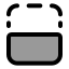 Flipbottom icon with duotone standard style