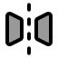 Fliphorizontal icon with duotone standard style