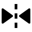 Fliphorizontal icon with solid sharp style