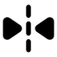 Fliphorizontal icon with solid standard style