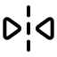 Fliphorizontal icon with stroke standard style