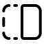 Flipleft icon with stroke standard style