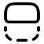 Fliptop icon with stroke rounded style