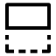 Fliptop icon with stroke sharp style