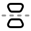Flipvertical icon with twotone rounded style