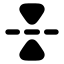 Flipvertical icon with solid rounded style