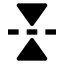 Flipvertical icon with solid sharp style