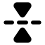 Flipvertical icon with solid standard style
