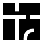 Floorplan icon with solid sharp style
