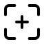 Focus icon with stroke standard style