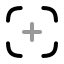 Focus icon with twotone rounded style