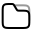Folder icon with twotone rounded style