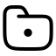 Folderdot icon with stroke rounded style