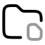 Folderfilestorage icon with twotone rounded style