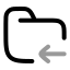 Foldermovein icon with twotone rounded style