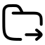Foldermoveto icon with stroke rounded style