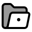 Folderopendot icon with duotone standard style