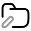 Folderpen icon with twotone rounded style