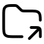 Foldershared icon with stroke rounded style
