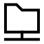 Foldershared icon with stroke sharp style