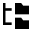 Foldertree icon with solid sharp style