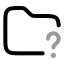 Folderunknown icon with twotone rounded style