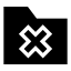 Folderx icon with solid sharp style