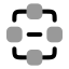 Frameworks icon with bulk rounded style