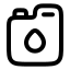 Fuel icon with stroke rounded style