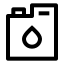 Fuel icon with stroke sharp style