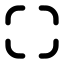 Fullscreen icon with solid rounded style