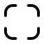 Fullscreen icon with stroke rounded style