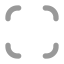 Fullscreen icon with bulk rounded style
