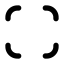 Fullscreen icon with solid rounded style