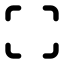 Fullscreen icon with solid standard style