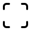 Fullscreen icon with stroke standard style