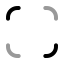 Fullscreen icon with twotone rounded style