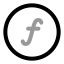 Functioncircle icon with twotone rounded style