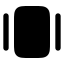 Galleryhorizontal icon with solid rounded style