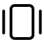 Galleryhorizontal icon with stroke standard style