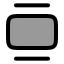 Galleryvertical icon with duotone rounded style