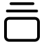 Galleryverticalend icon with stroke standard style