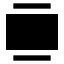 Galleryvertical icon with solid sharp style