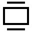 Galleryvertical icon with stroke sharp style