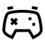 Gamecontroller icon with stroke sharp style