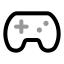 Gamepad icon with twotone rounded style