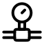 Gaspipe icon with stroke rounded style
